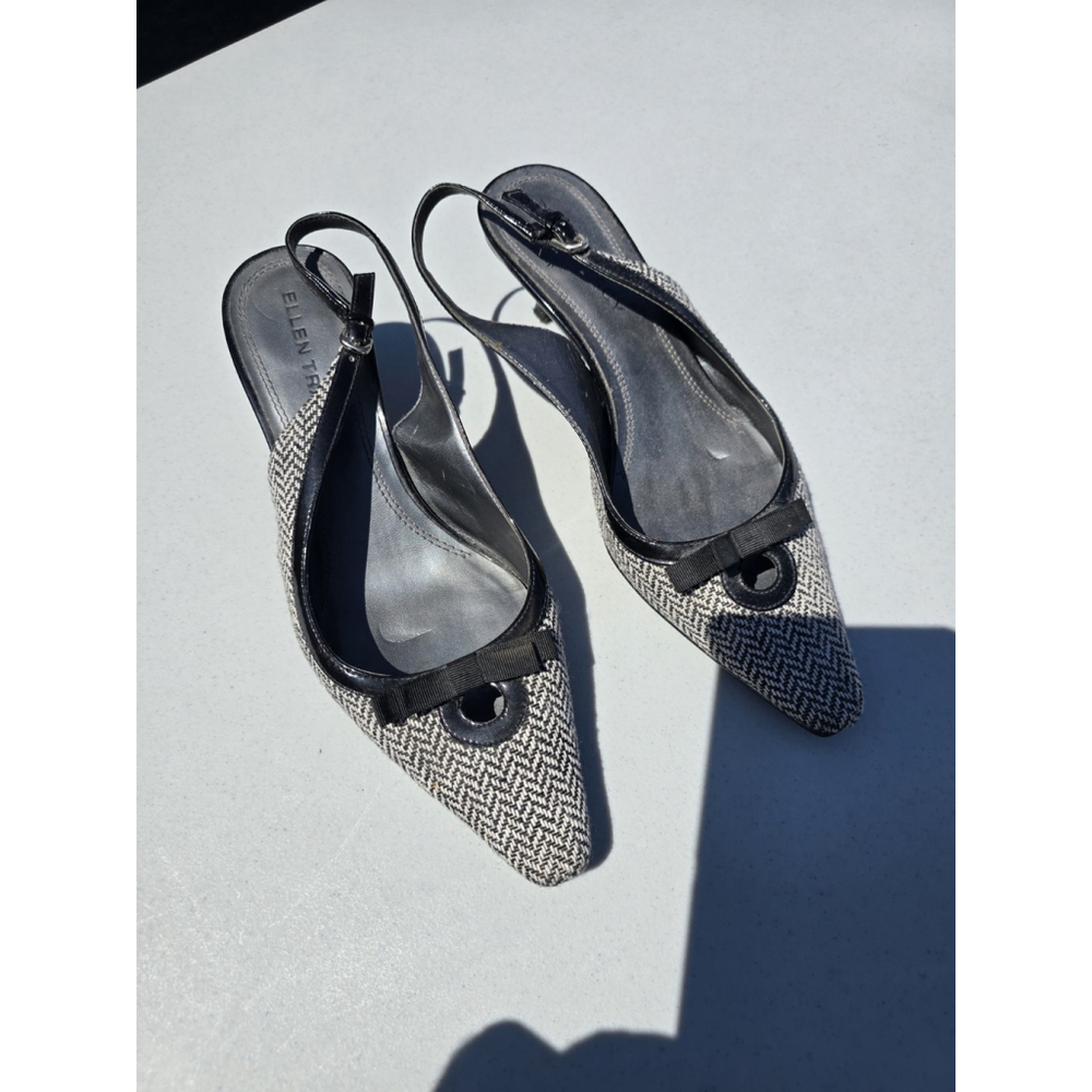 Ellen Tracy M Kitten, Zebra Colored High Heels Size 7.5 - Picture 2 of 4